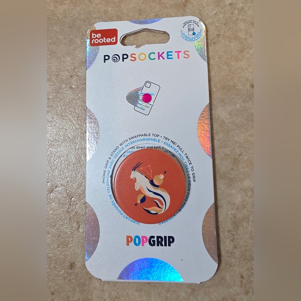 PopSockets PopGrip - Limited Edition be rooted Capricorn Zodiac Sign